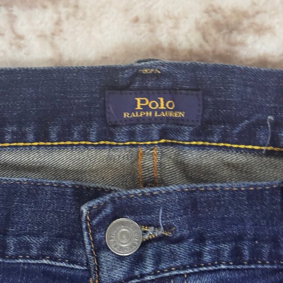 Polo Ralph Lauren Varrick Slim Classic Blue Stretch Denim Jeans, 38x30 - Picture 4 of 8